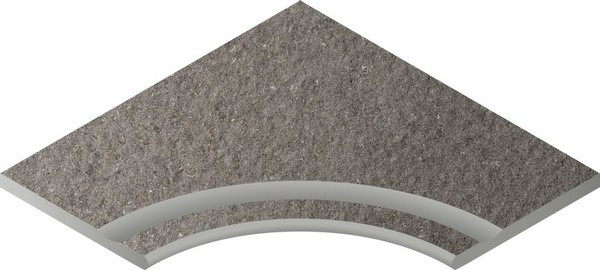 Бортик Дискавер Х2 Фумэ 60x60 с выемкой Угловой закругленный 30, 620090001036