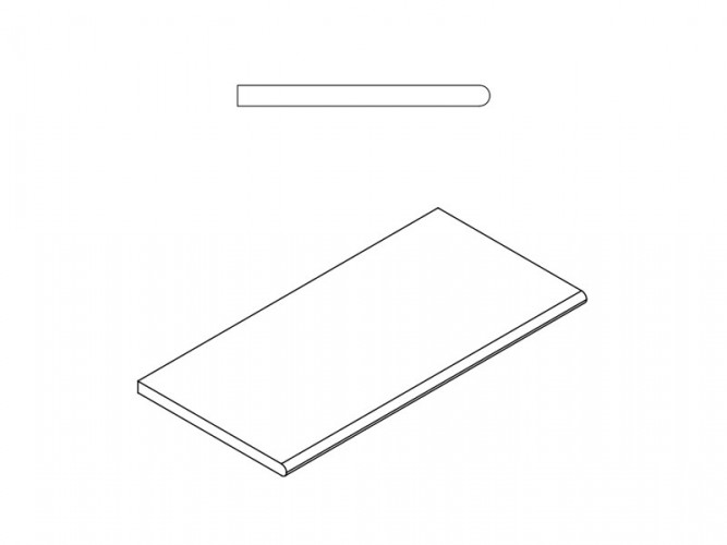 Бортик Скайфолл Гриджио Альпино закругленный 30х60, 620090000699