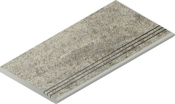 Ступень Нордика Сильвер закругленная грип 30x60 правая, 620040000165