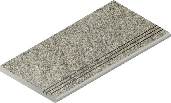 Ступень Нордика Сильвер закругленная грип 30x60, 620040000164