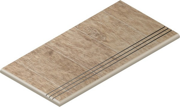 Ступень Нл-Вуд Олив закруглённая грип левая 30x60 X2, 620040000033