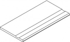 Бортик Авангард X2 Сильвер 30x120 с выемкой закруглённый (620090001153)