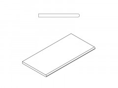 Бортик Материя Титанио закругленный Х2 30х60, 620090000413