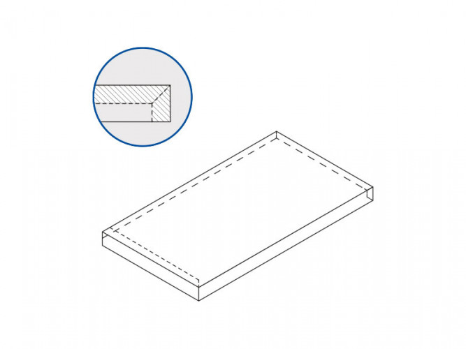 Ступень Миллениум Сильвер Х2 угл.лев. 33х60, 620070001723