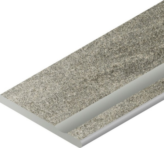 Бортик Нордика Сильвер 30x60 с выемкой закругленный правый, 620090001061