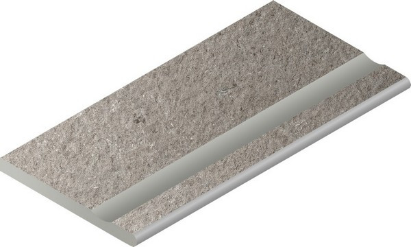 Бортик Дискавер Х2 Грэй 30x60 с выемкой закругленный, 620090001027