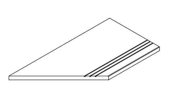 Бортик Фоссил Дезерт 30x120 грип левый (620090001455)